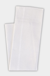 Servicetuch Zwirnhalbleinen weiss 47x60cm