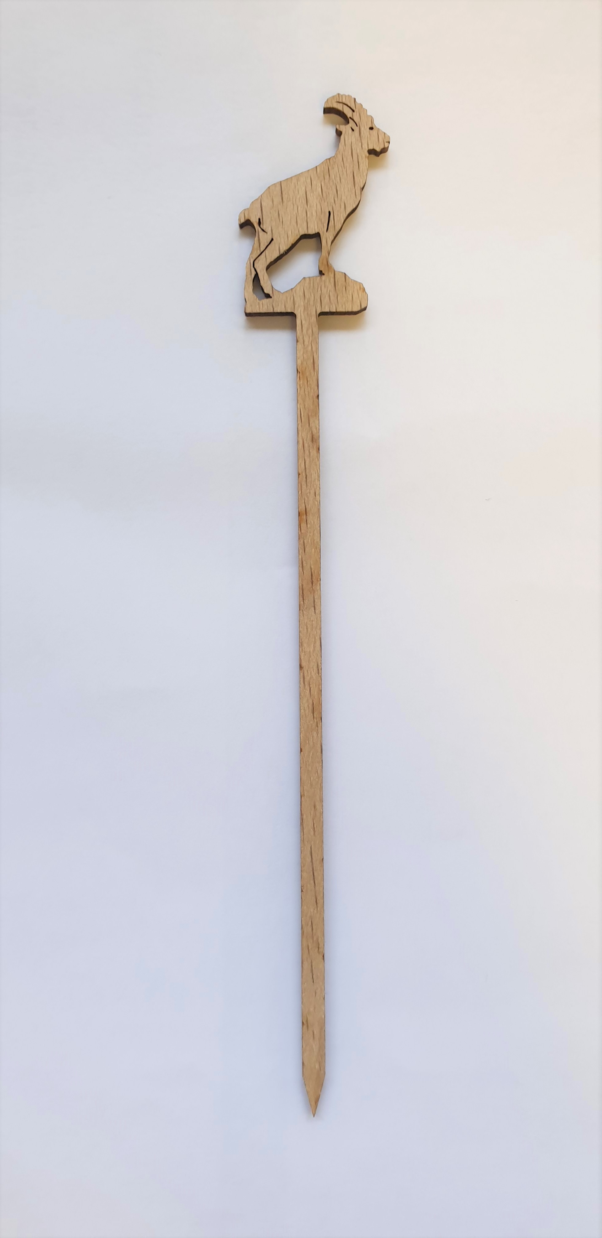 Foodpicker Steinbock 13cm Holz