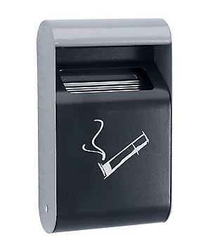 Wandaschenbecher 1.5lt. mit Inneneimer Stahlblech anthrazit