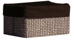 Flechtkorb LAVANDA  mit Nylonsack, 31x19x16.5cm