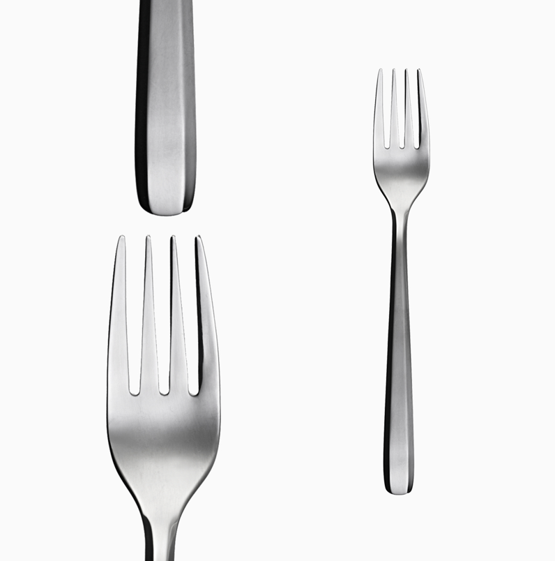 Essgabel Amsterdam ganz poliert/all mirror