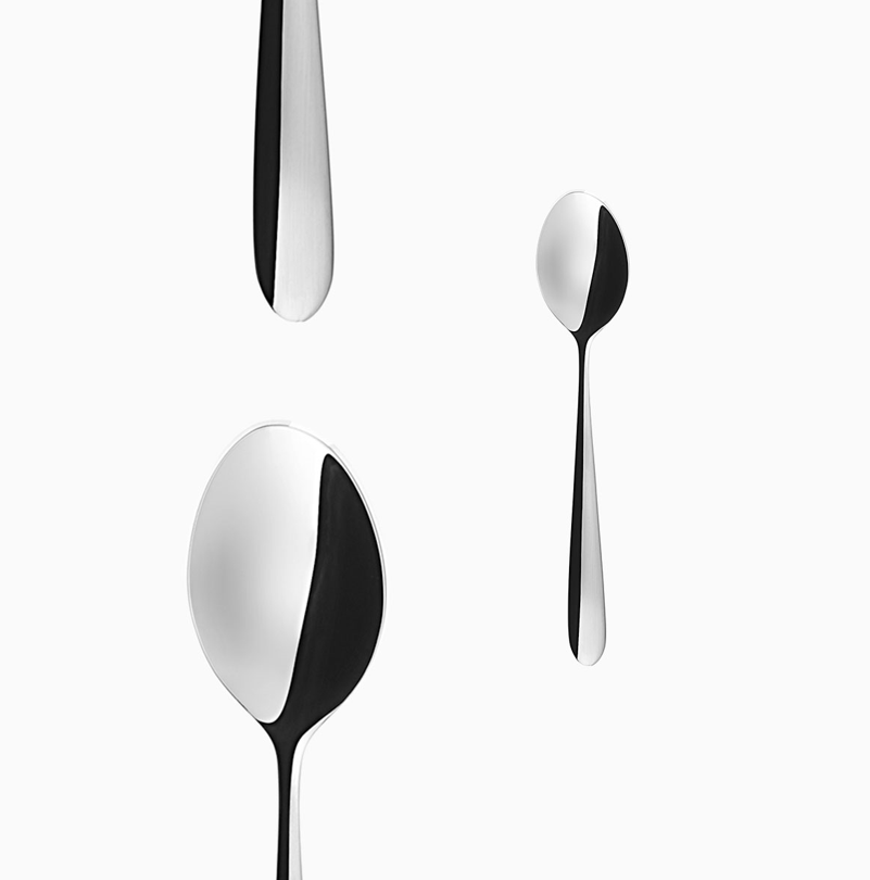 Moccalöffel Alpha ganz poliert/all mirror