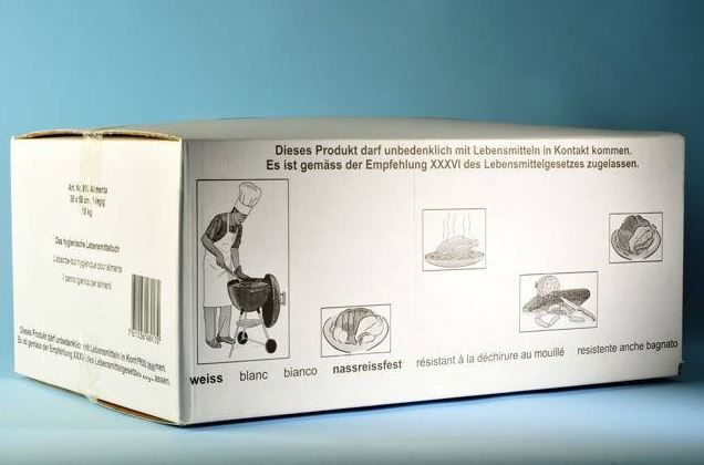 Alimenta Metzgerpapier / Lebensmittelpapier 1-lg weiss, 59x79cm