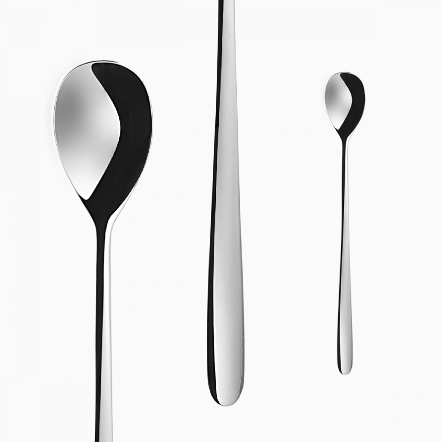 Limonadenlöffel Alpha ganz poliert/all mirror