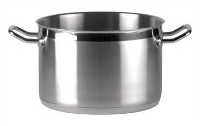 Kochtopf halbhoch, Boden: 19cm