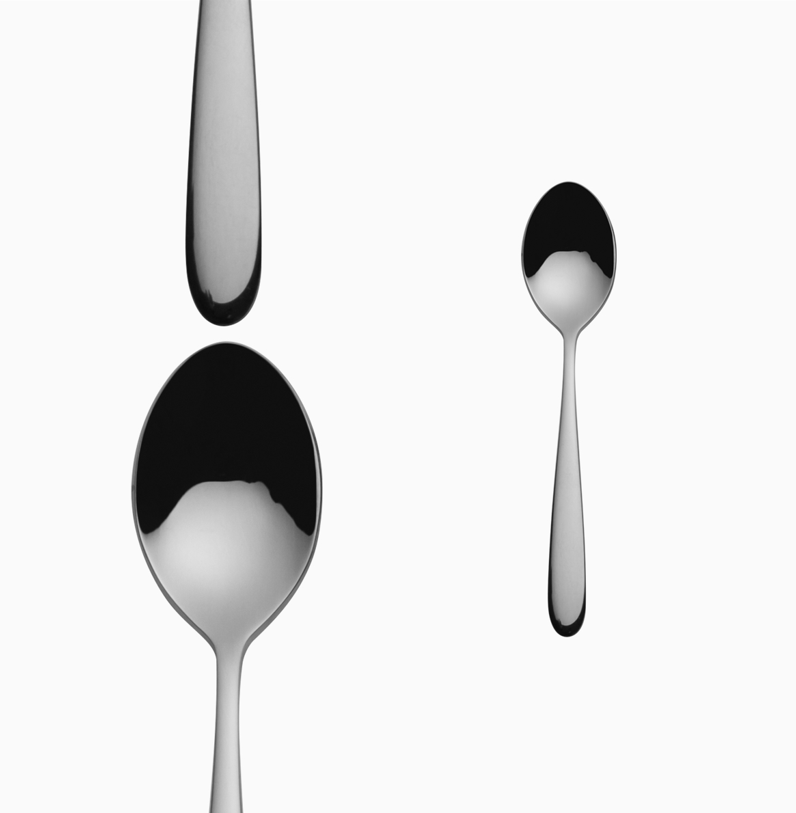 Kaffeelöffel Alpha ganz poliert/all mirror 139mm