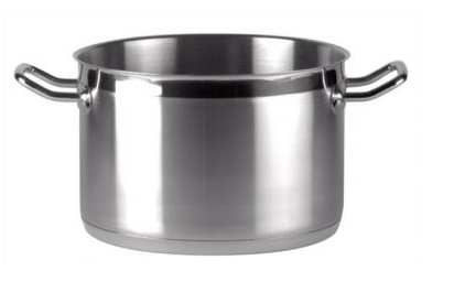 Kochtopf halbhoch, Boden: 23cm