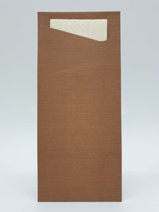 Duni Sachetto Tissue, 8.5x20cm, chestnut