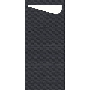 Duni Sachetto Tissue, 8.5x20cm, schwarz