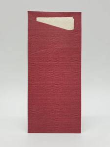 Duni Sachetto Tissue, 8.5x20cm, bordeaux
