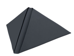 Servietten Dunilin, 40x40cm, schwarz