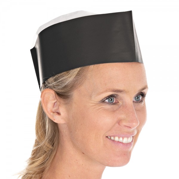 Papier-Schiffchen 'Service Black Style' schwarz