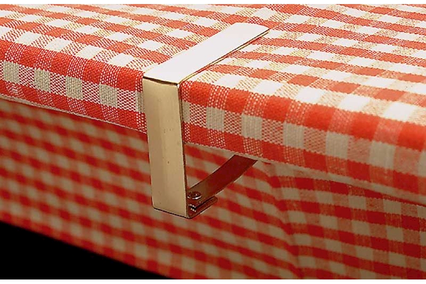 Tischklammern aus Edelstahl vernickelt