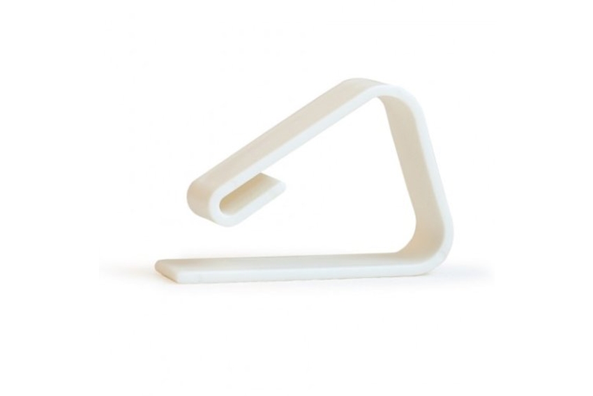 Tischklammern aus Kunststoff weiss