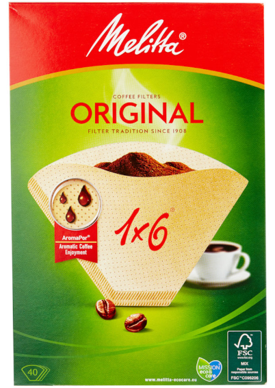 Kaffee- Filtertüten 1x6 Melitta Original