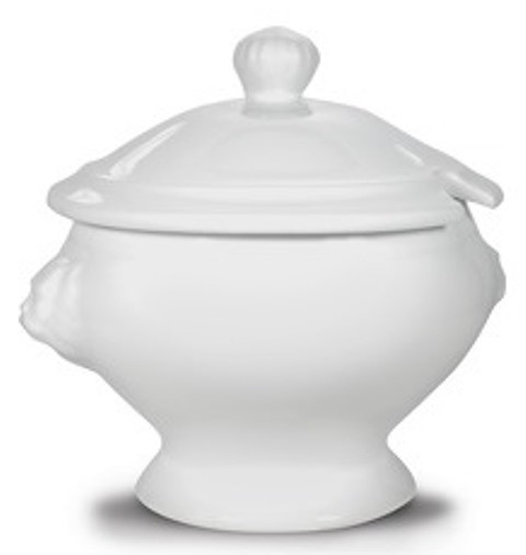 Löwenkopf Suppenschüssel 3lt, weiss