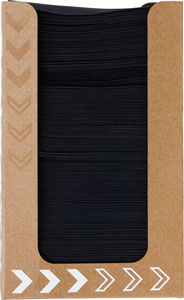Tischspender mit Dunisoft-Servietten, 20x20cm, schwarz