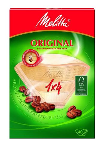 Kaffee Filtertüten 1x4, naturbraun, FSC