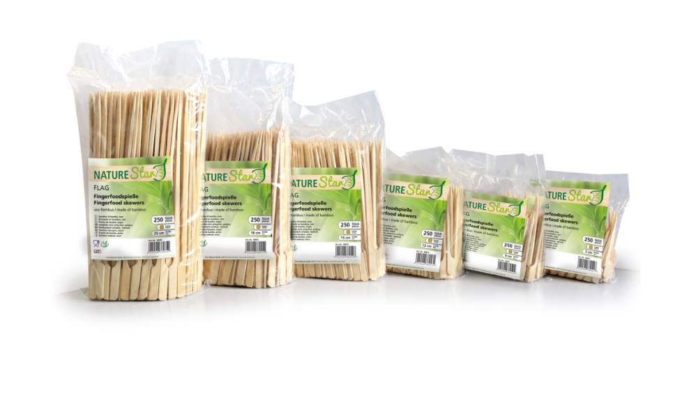 Bambus-Fingerfoodspiess 'Flag' 180mm