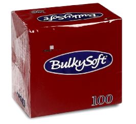Servietten Lunch BulkySoft, 1/8-Falz, 2-lg, bordeaux