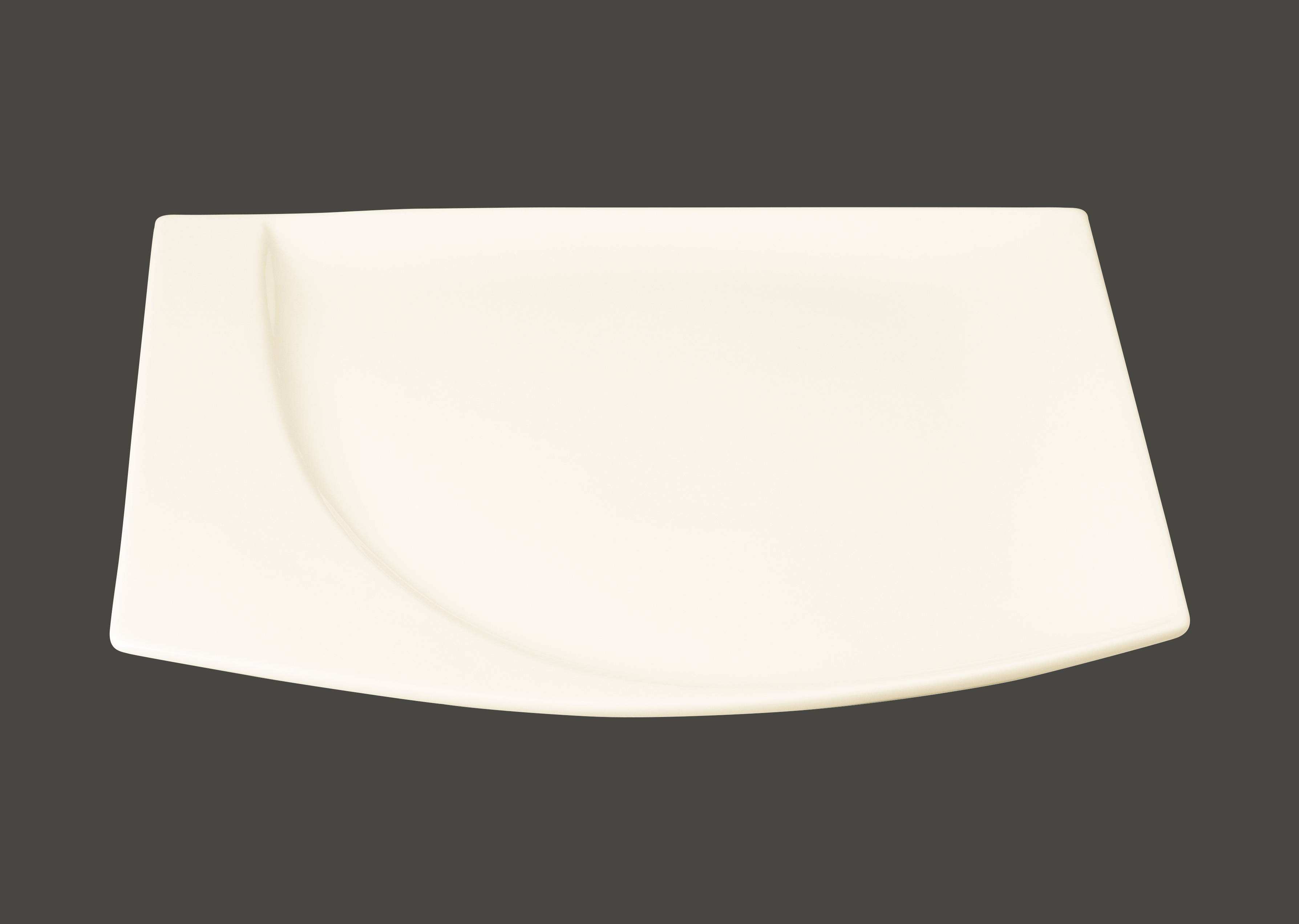 Teller flach quadratisch 32x29cm Porzellan Mazza RAK