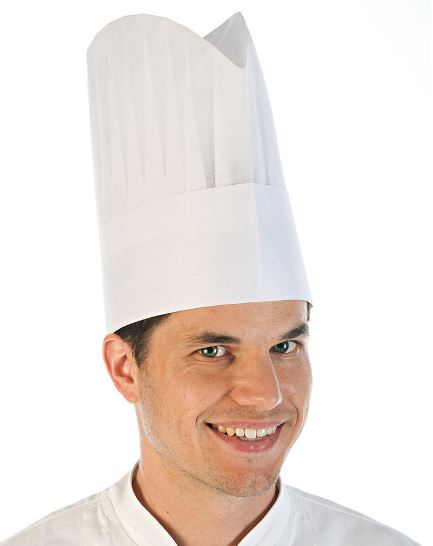 Kochmützen Toque 'Excellent-Classic' 25cm, Viskose weiss