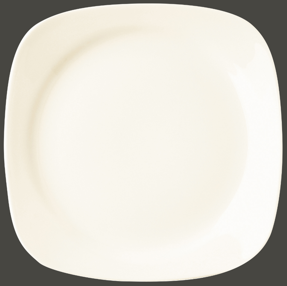 Teller flach quadratisch, 24x24cm stapelbar Porzellan Ska RAK