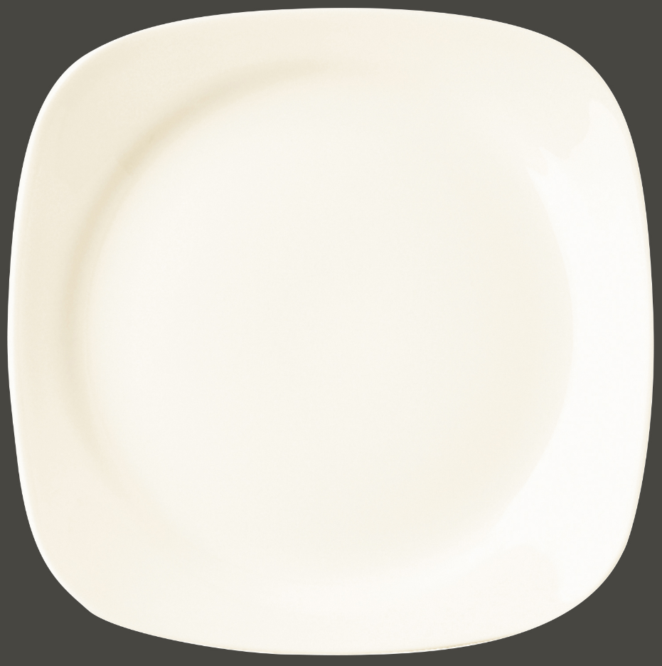 Teller flach quadratisch, 21x21cm stapelbar Porzellan Ska RAK