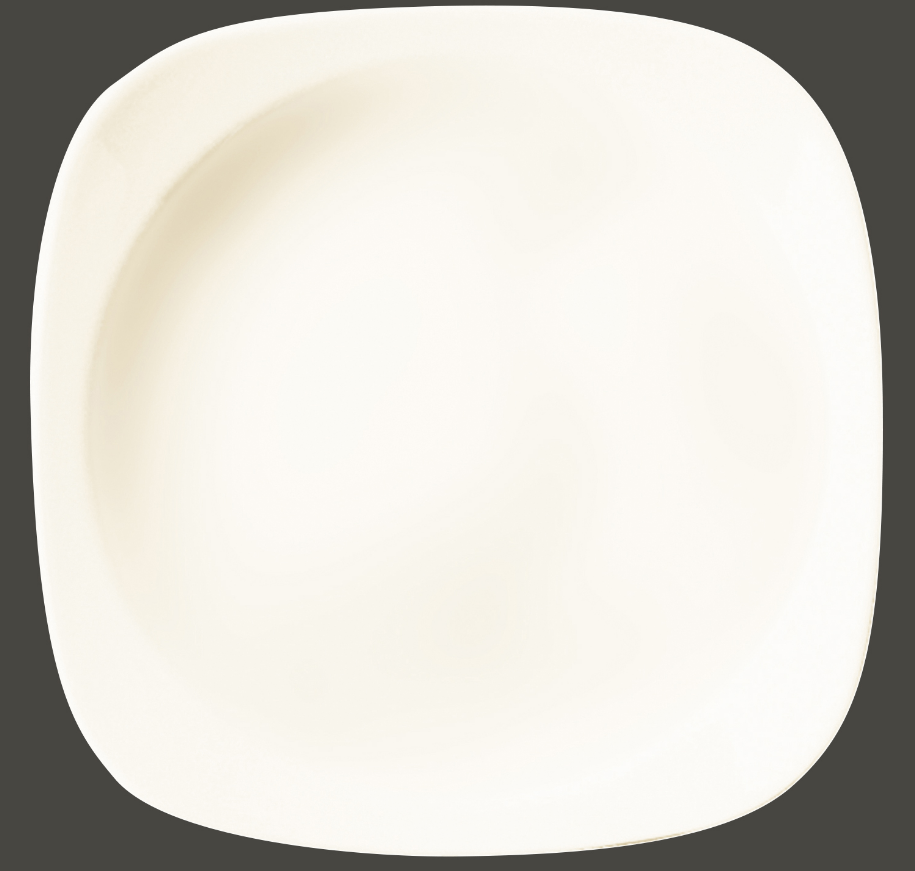 Teller tief quadratisch, 15x15cm stapelbar Porzellan Ska RAK