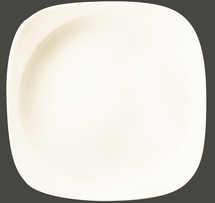 Teller tief quadratisch, 14x14cm stapelbar Porzellan Ska RAK