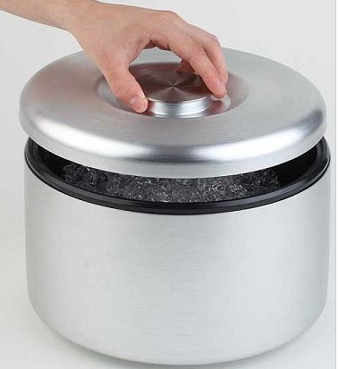 Eiseimer Alu silber Innenbehälter 3lt, Aussenbehälter 5lt