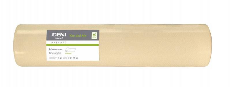 Tischläufer Airlaid you &amp; me, 120x40cm champagner