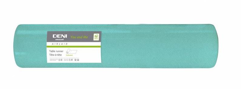 Tischläufer Airlaid you &amp; me, 120x40cm aqua