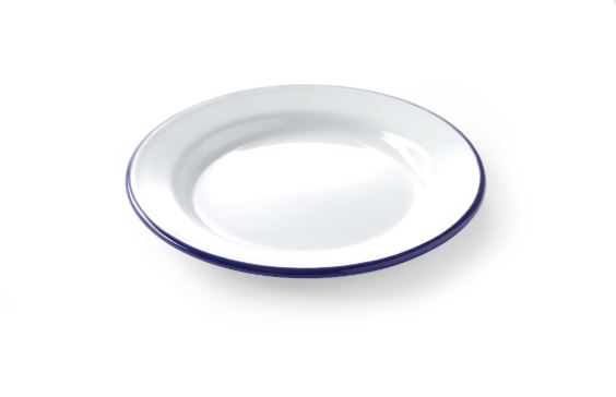 Teller flach, ø240mm, Emaillgeschirr, HENDI