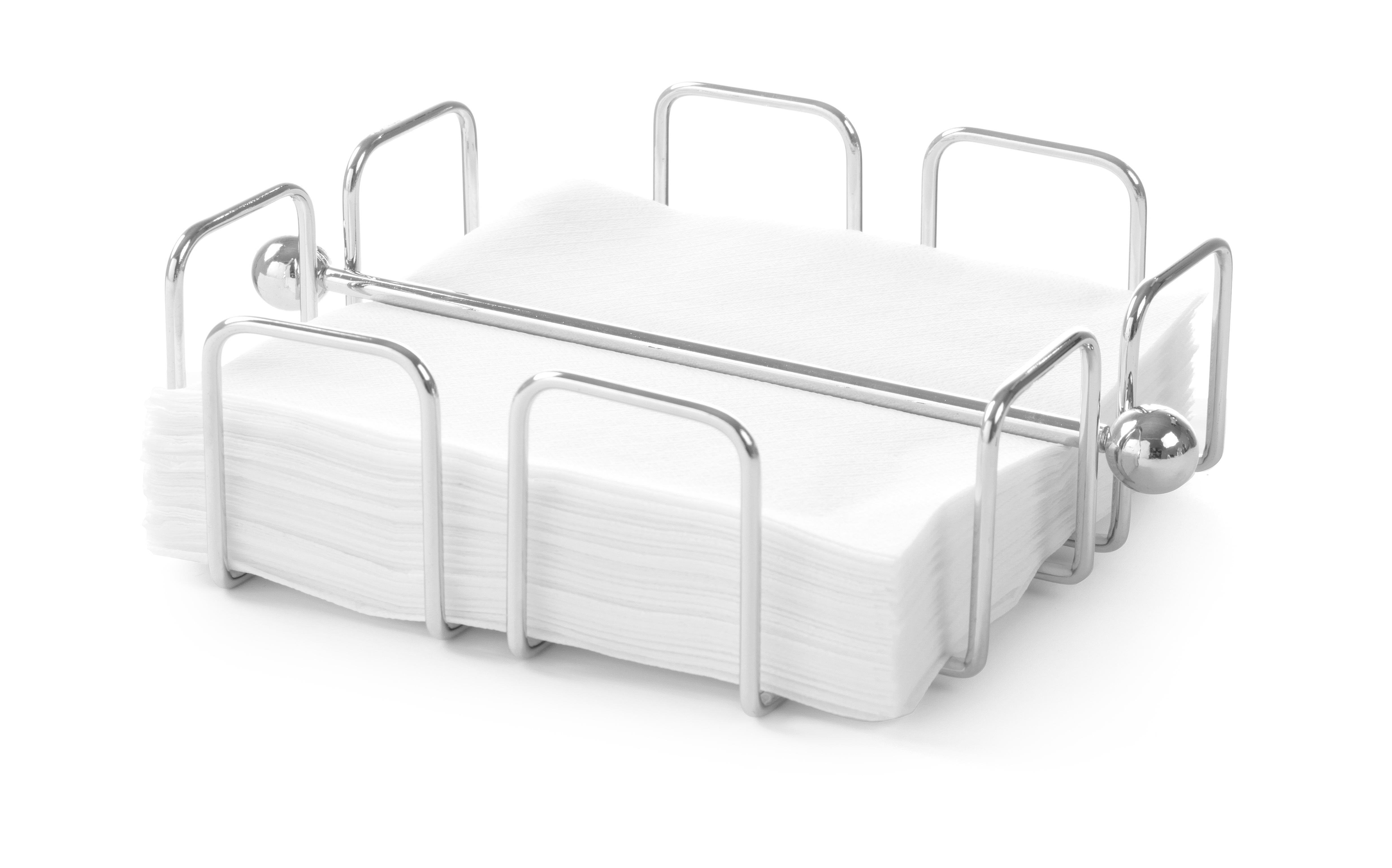 Serviettenhalter, verchromt, 190x190xH65mm, HENDI