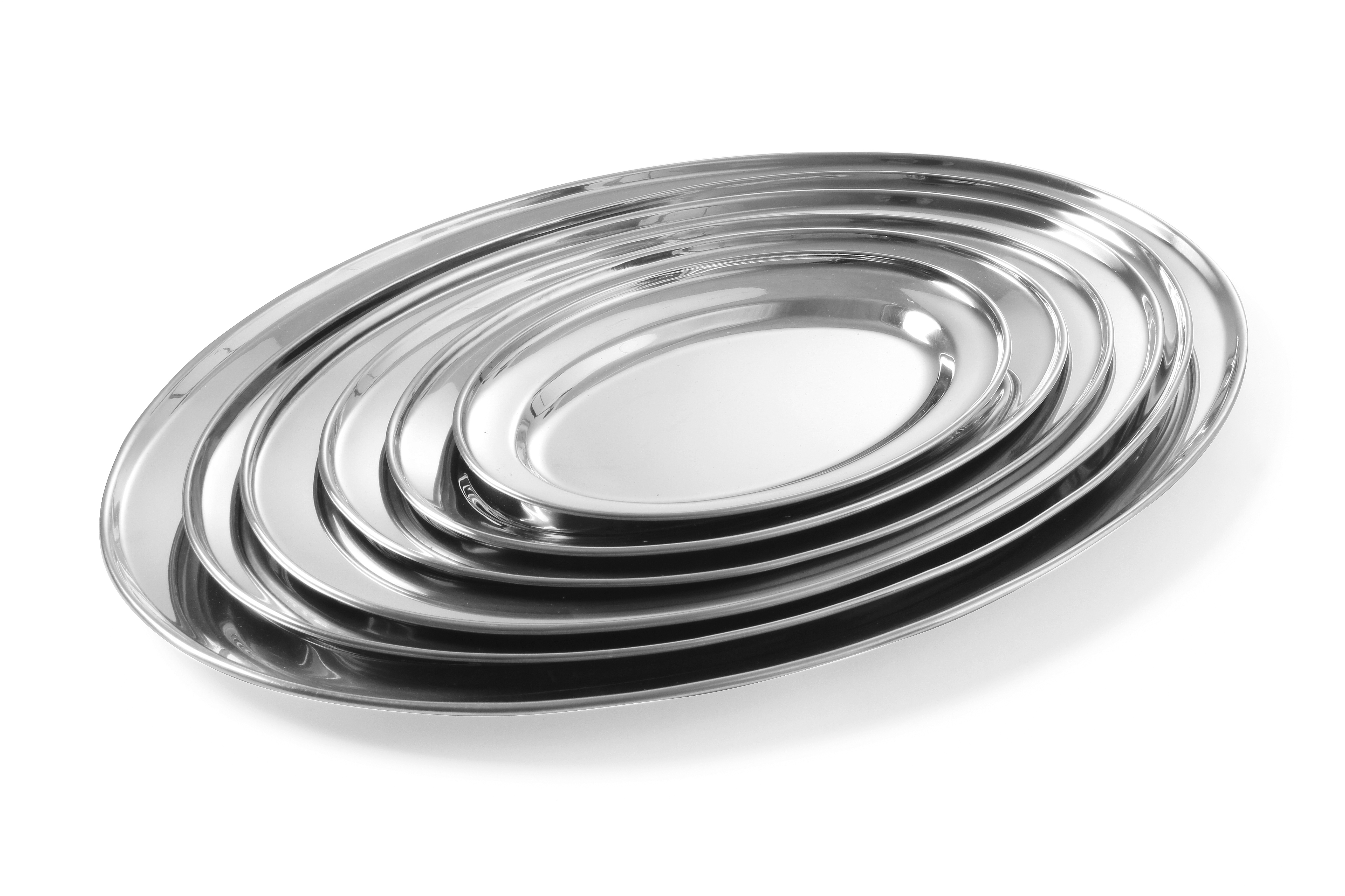 Fleischplatte 400x260mm, oval, Edelstahl