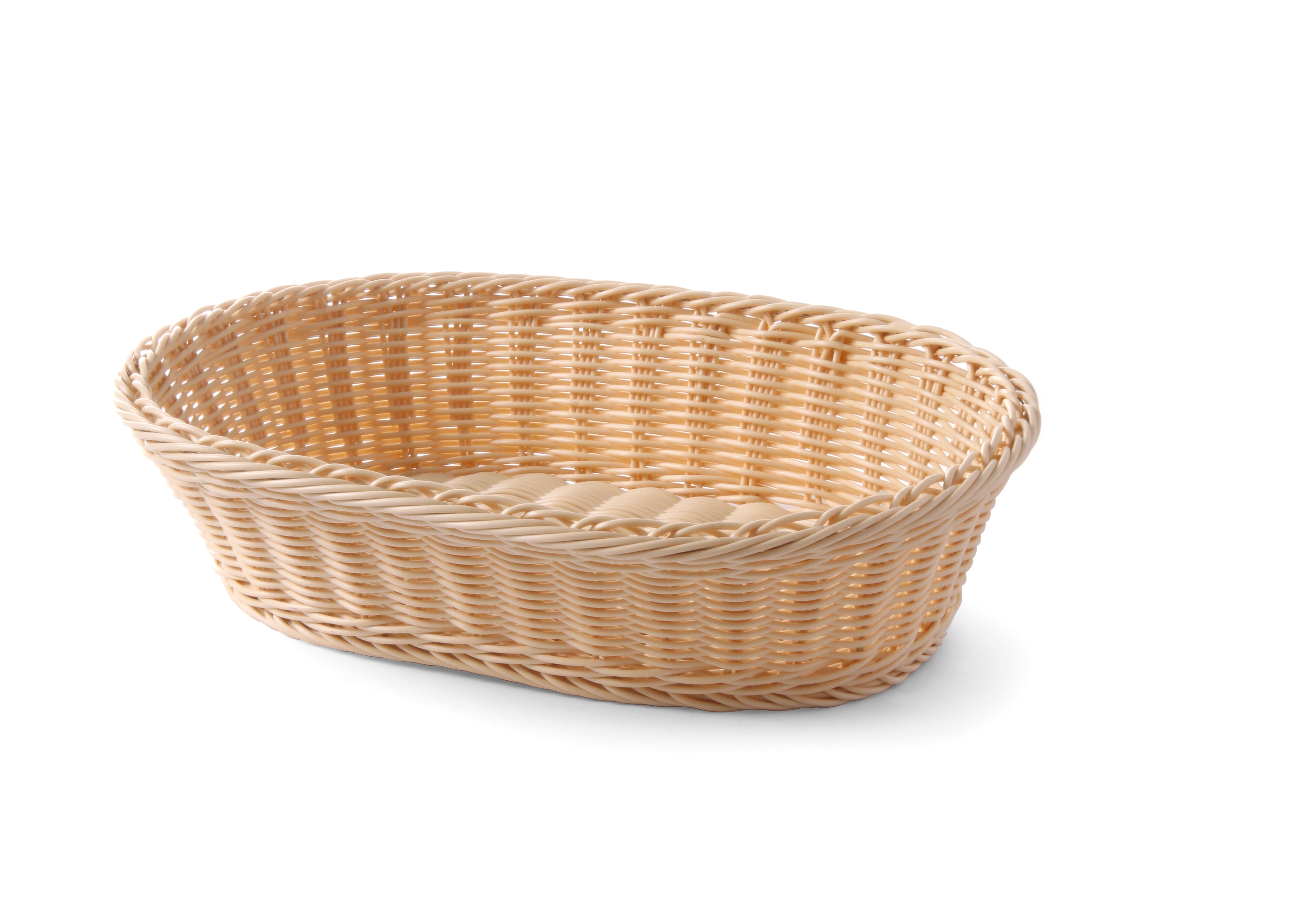 Brotkorb Polyrattan, oval, 380x270xH90mm, massiv