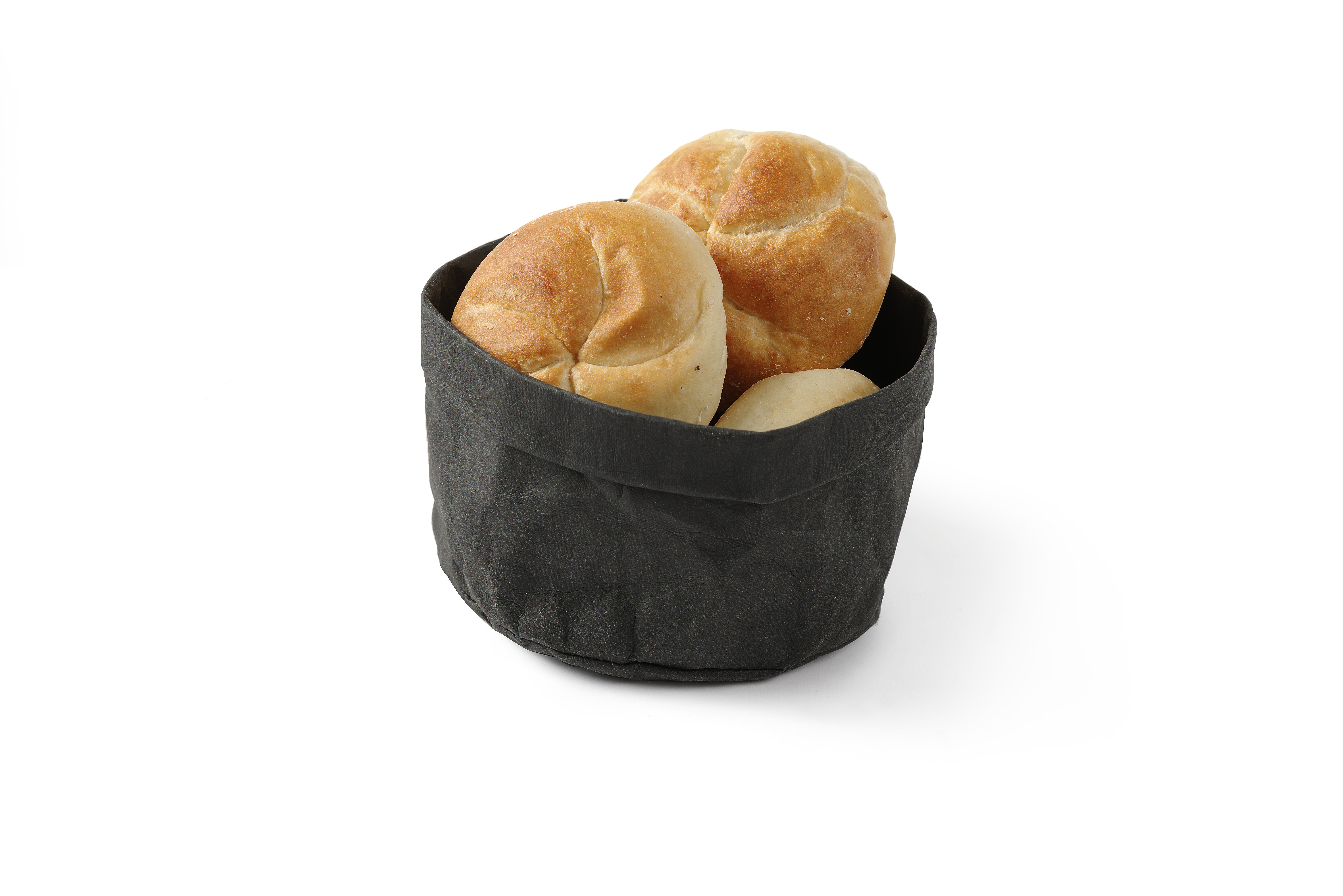 Brottaschen aus waschbarem Papier, schwarz, HENDI