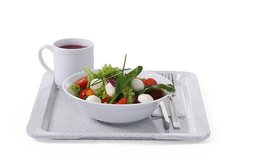 Serviertablett "Polyform" granit rechteckig, GN 1/2 