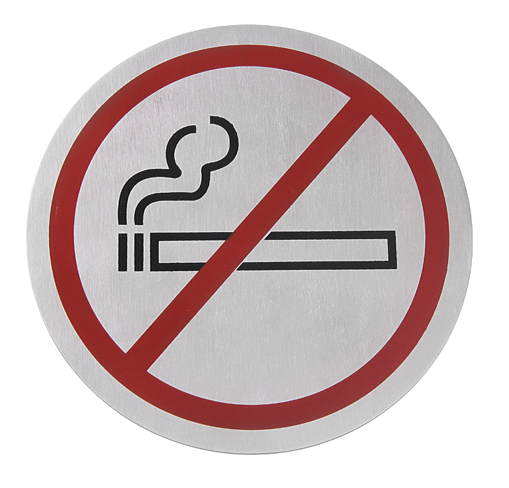 Türschild rund, CNS, "Nichtraucher", HENDI