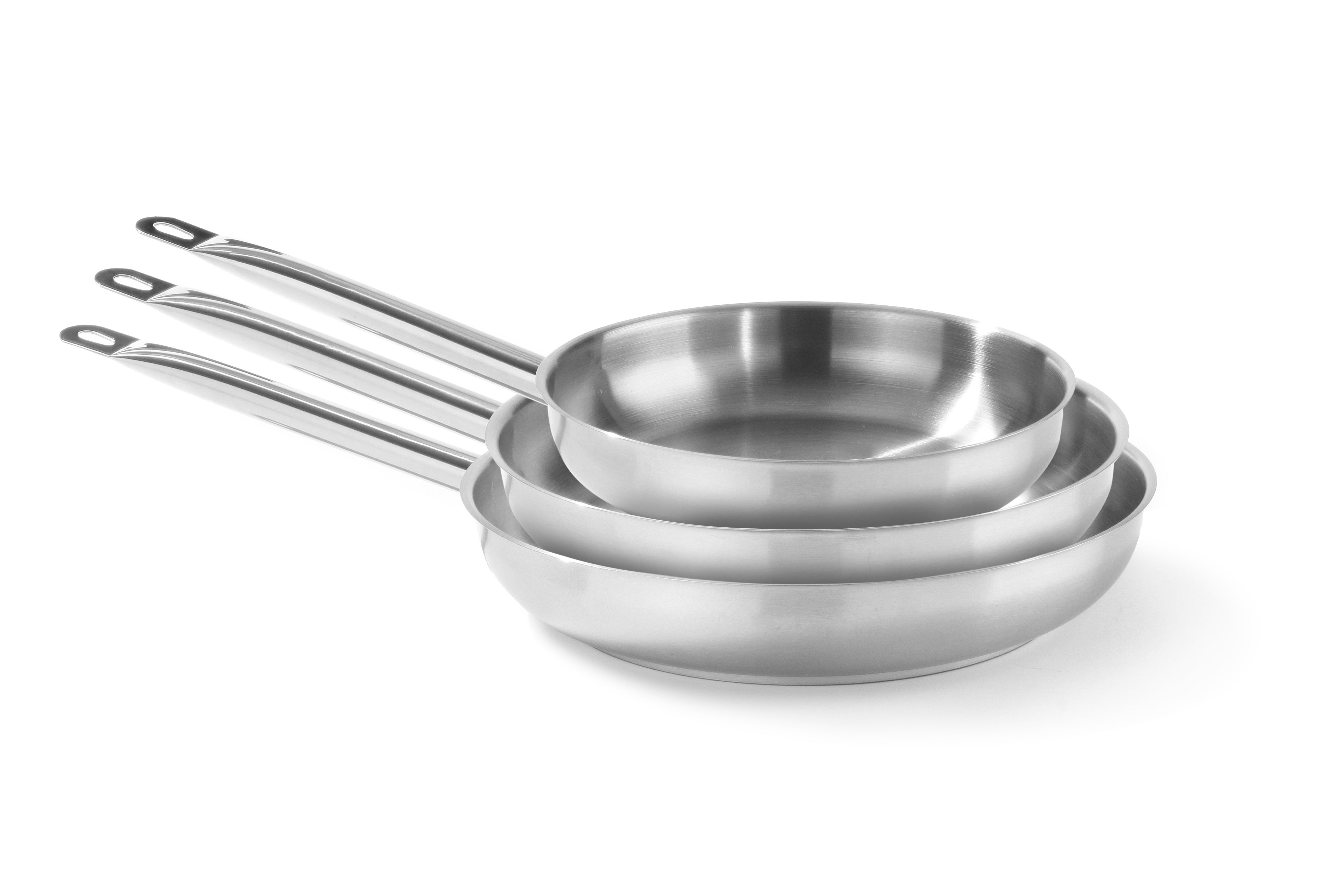 Bratpfanne, Profi Line, ø240xH45mm, Edelstahl, HENDI