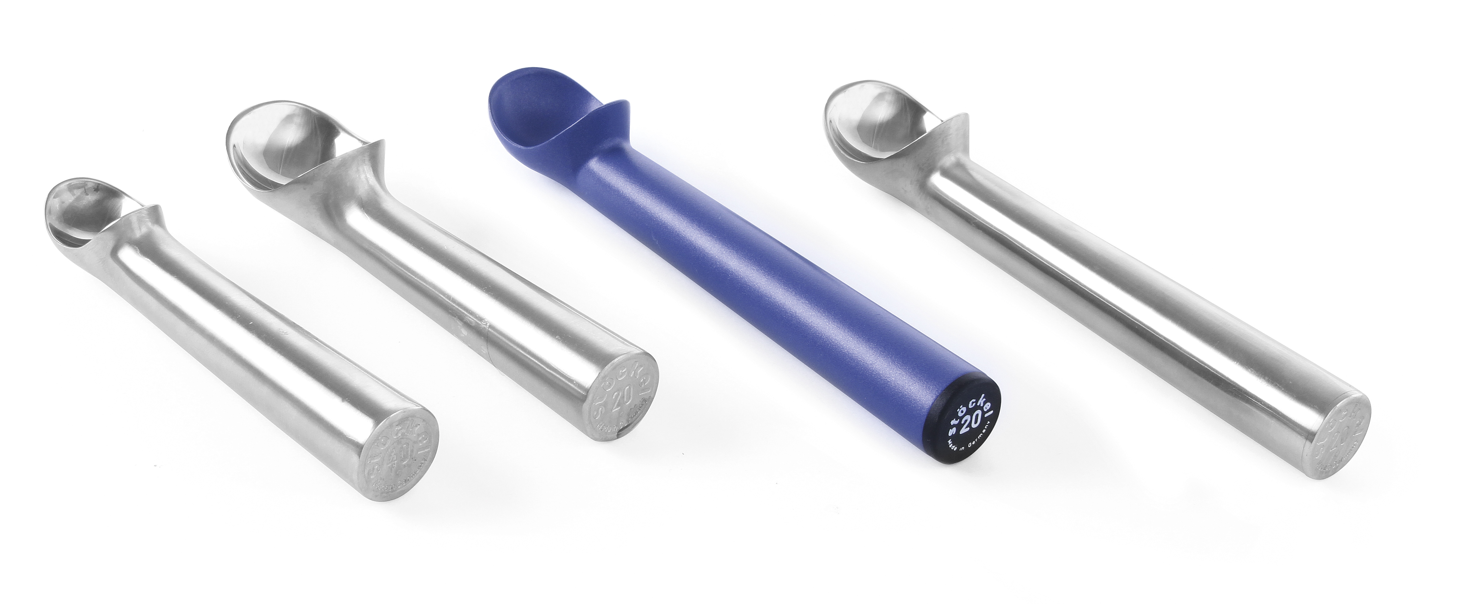 Eislöffel / Eisdipper Stöckel, 1/30, Aluminium, HENDI