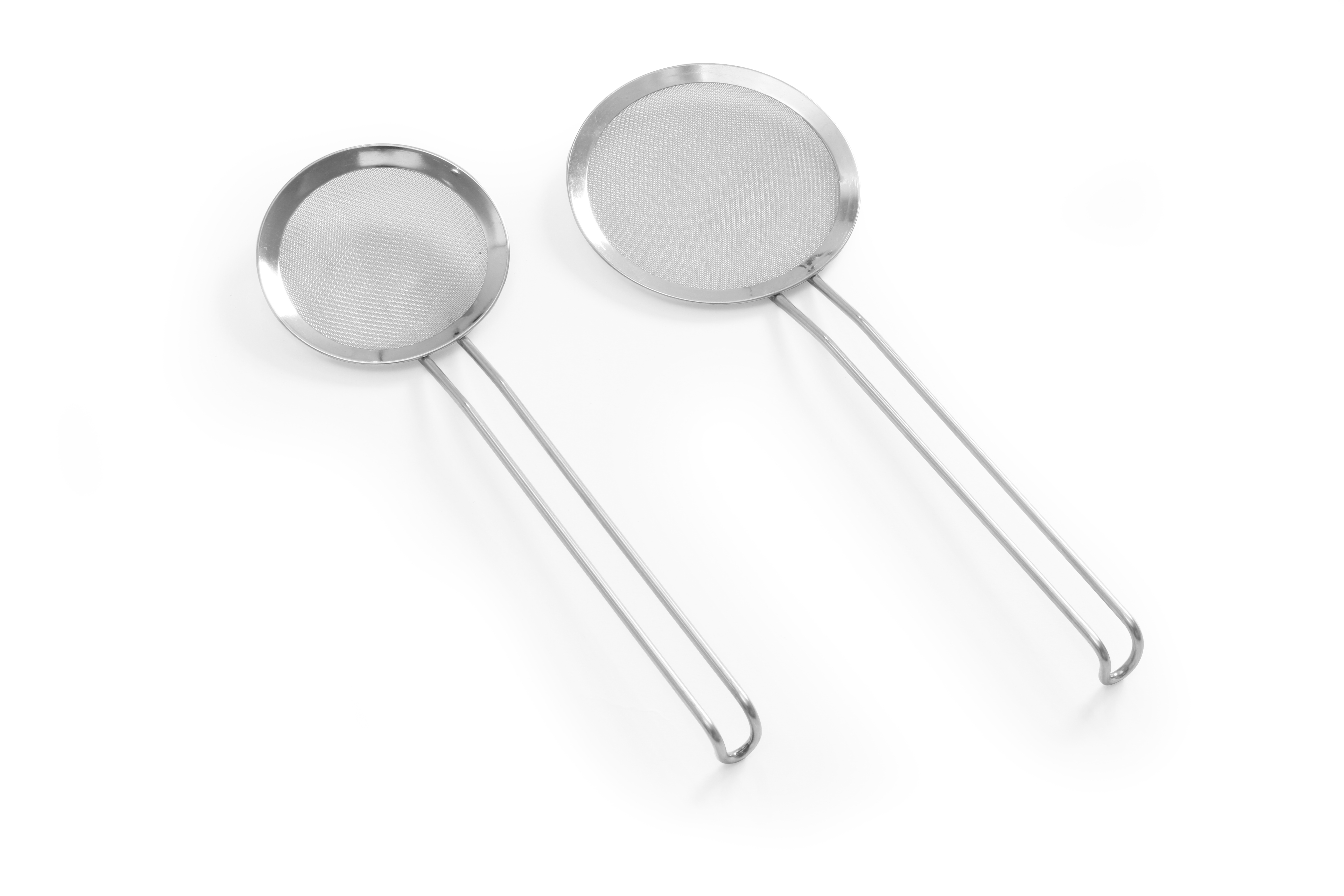 Fettschaufel mit Drahtgriff, feines Gitter, ø150xL440mm