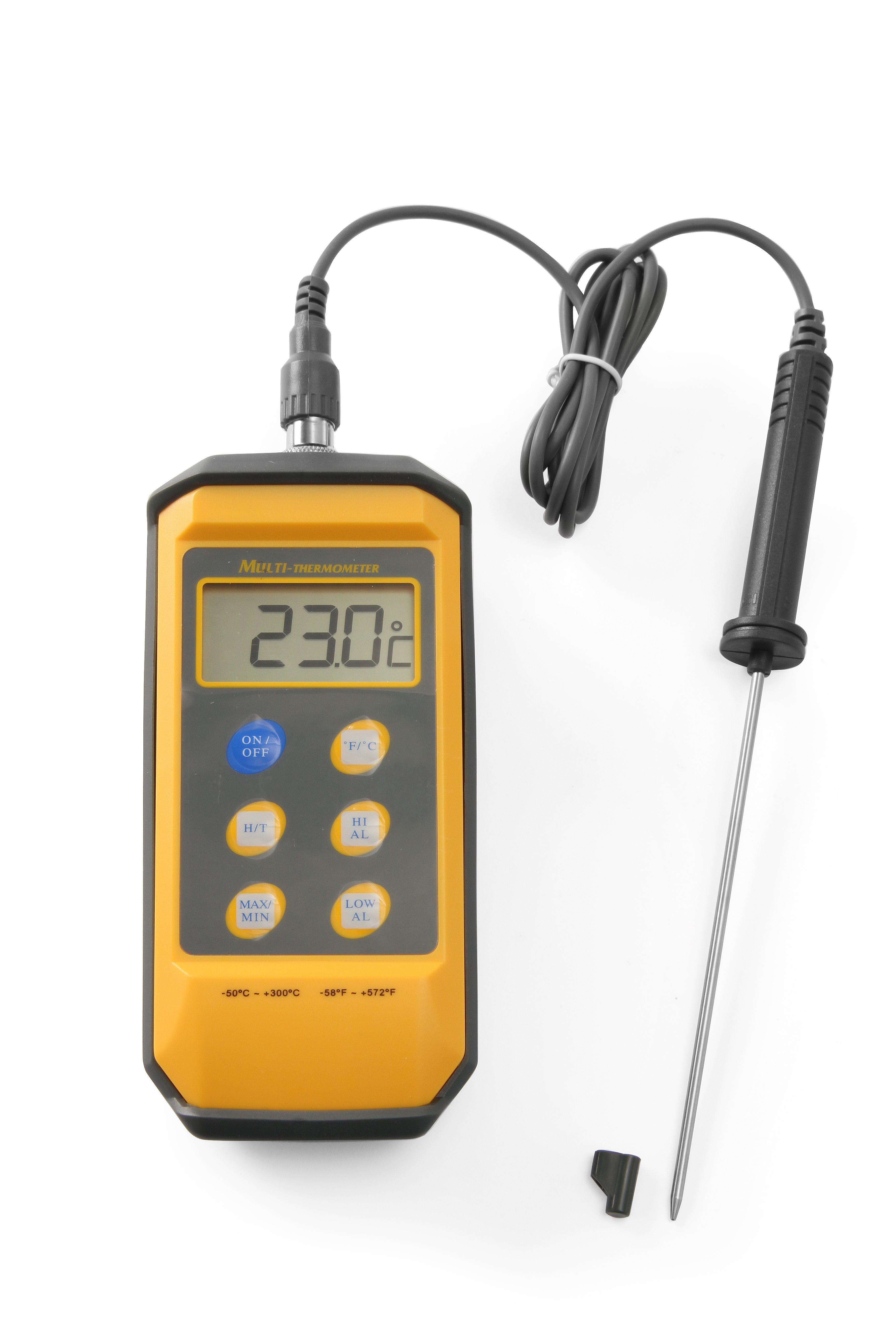 Digital-Thermometer, mit abnehmbarer Stiftsonde, -50 bis 300°C, HENDI