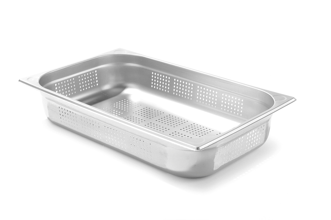 CNS Behälter, Kitchen Line, perforiert, GN 1/1, H65mm
