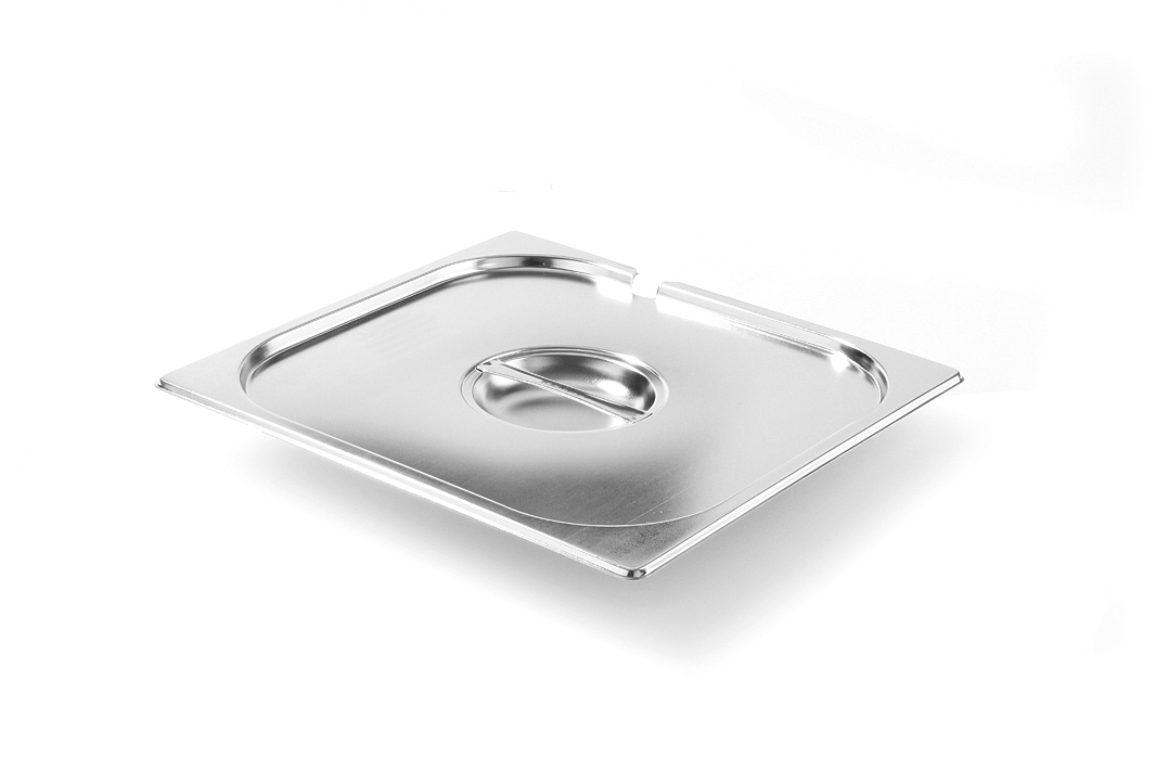 CNS Deckel, mit Löffelaussparung, Kitchen Line, GN 1/4