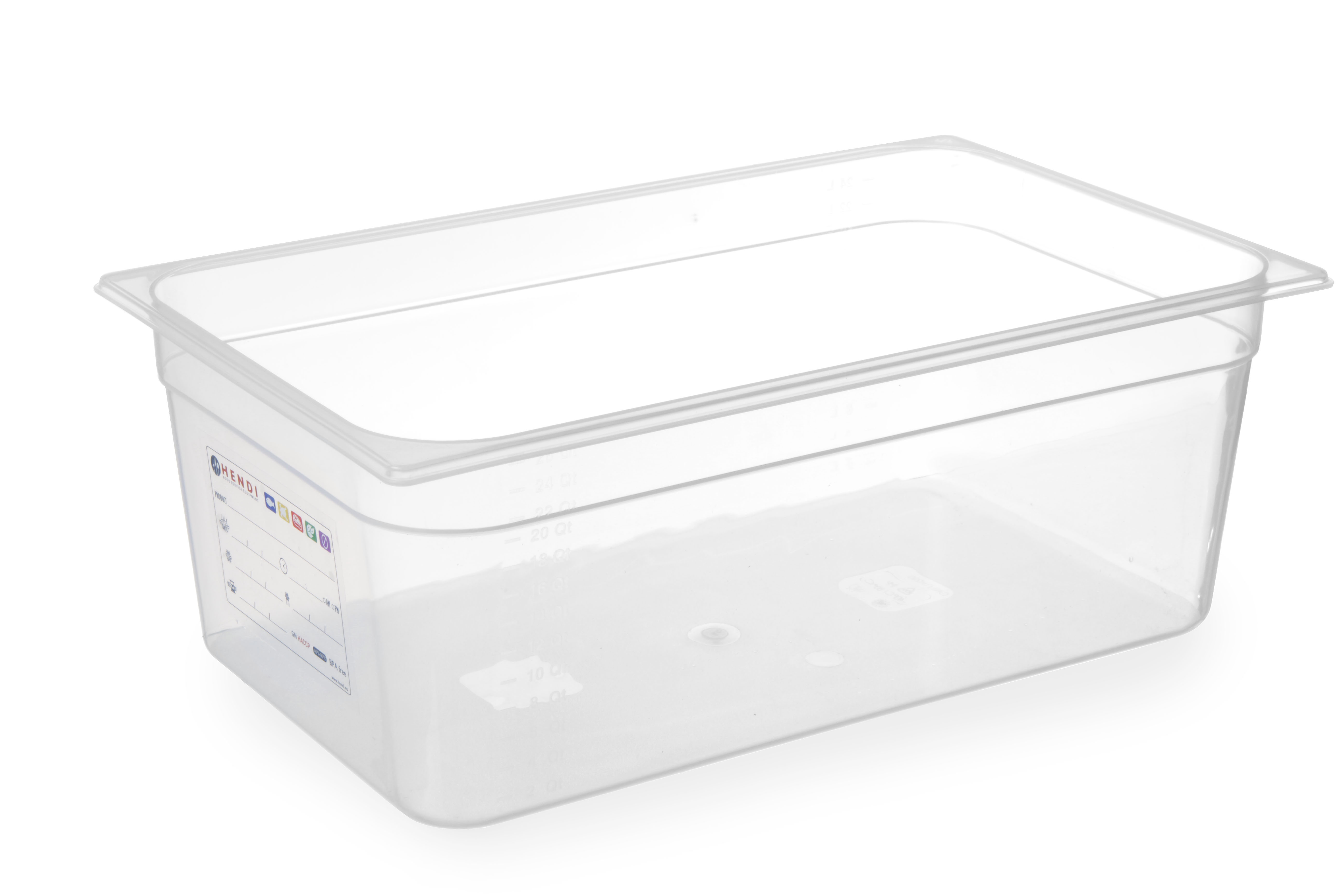 GN Behälter, GN 1/1, H150mm, 21lt, transparent