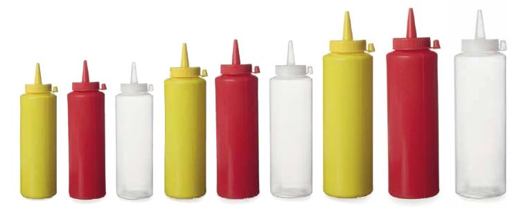 Quetsch-Spenderflasche, Kunststoff, gelb, 70cl, HENDI !NSV!