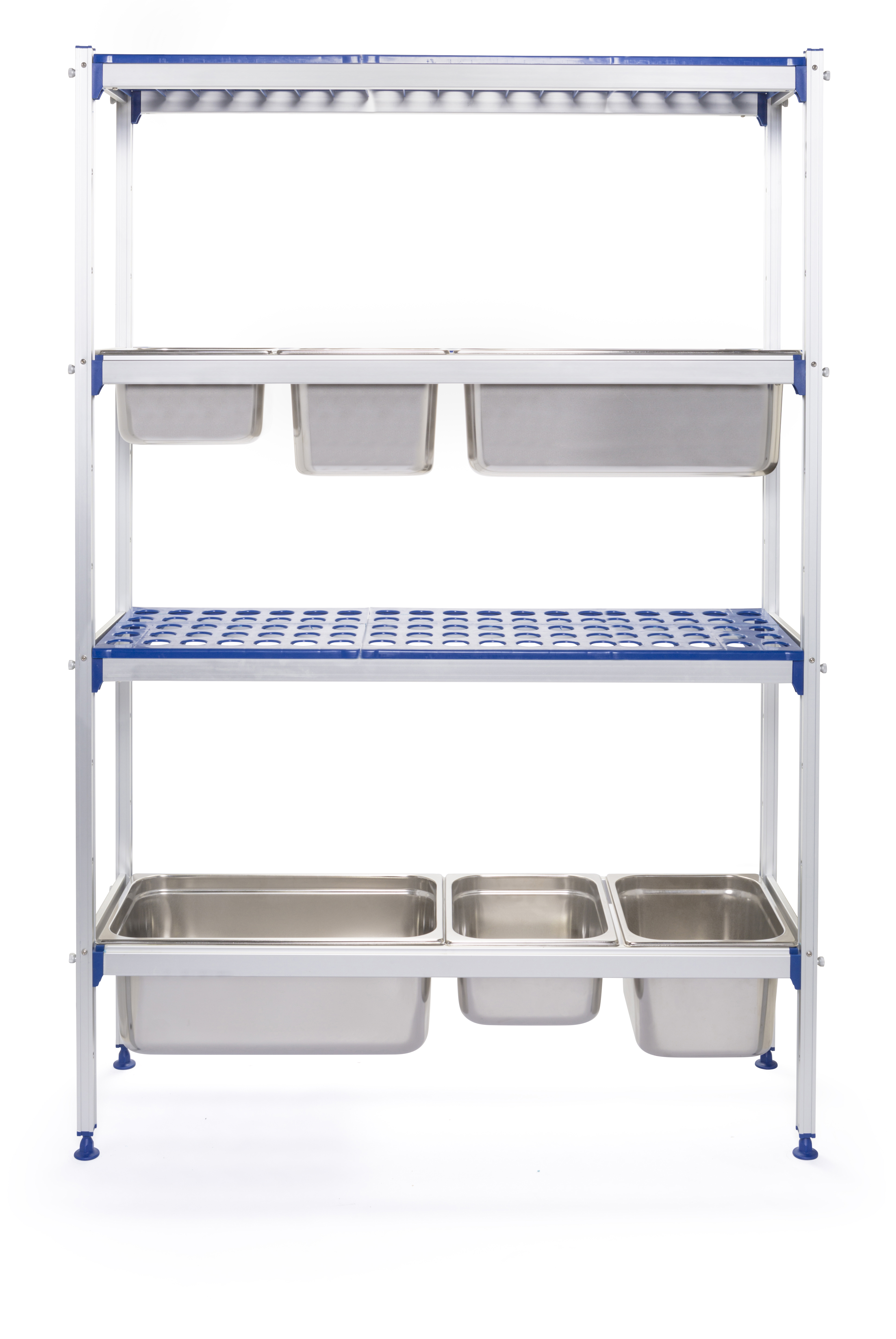 Regalsystem, Aluminium, für GN Behälter