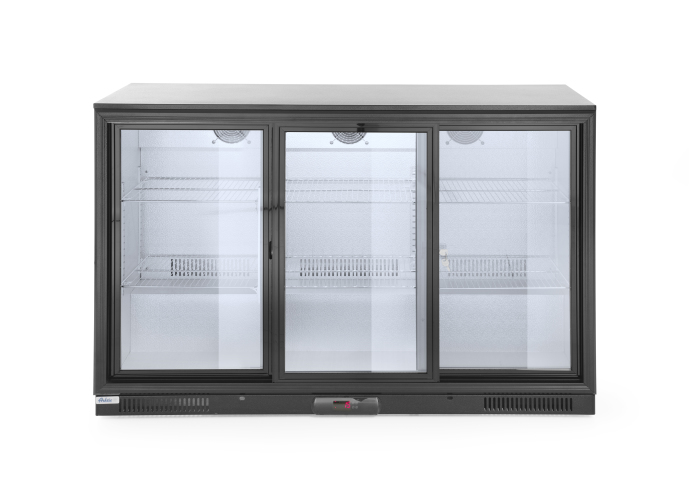 Bar Kühlschrank zweitürig 308lt, 2°/10°C, 230V, 160W, HENDI